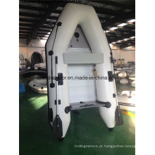 Casco de PVC Material barco inflável com Motor de popa